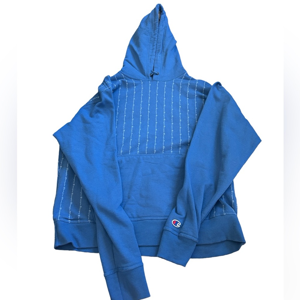 Large Blue Champion Hoodie